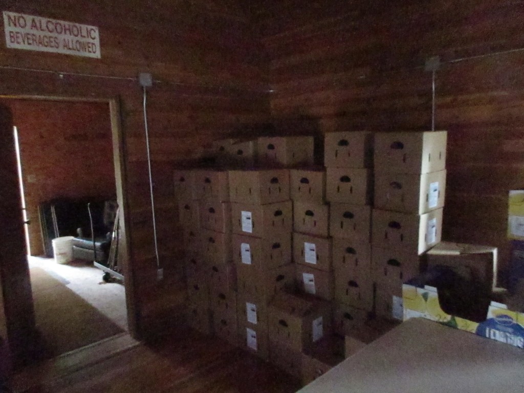 Free Food Boxes were at the Community Hall&nbsp;Saturday